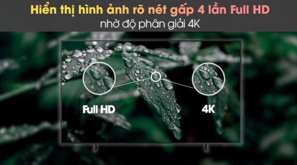 Độ phân giải 4K - Smart Tivi The Frame QLED Samsung 4K 50 inch QA50LS03A