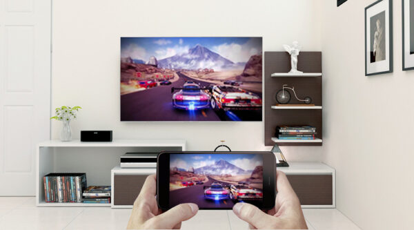 Android Tivi Sony 4K 43 inch KD-43X8500F/S Trình chiếu màn hình tivi lên Điện Thoại