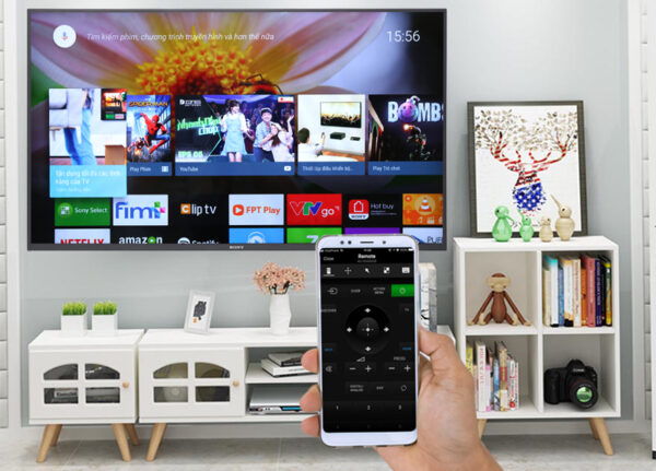Điều khiển Android Tivi Sony 4K 65 inch KD-65X7500F bằng điện thoại