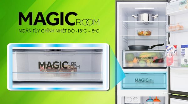 Ngăn Magic Room điều chỉnh nhiệt độ -18 độ C ~ 5 độ C - Tủ lạnh Aqua 292 lít AQR-IG338EB GB